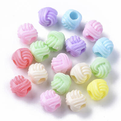 Opaque Polystyrene(PS) Plastic European Beads