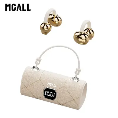 MGALL X22 Fashionable Clip-On Wireless Headphones with Handbag‑Style Light‑Luxury Leather Texture, Comfortable Fit, 2025 ...