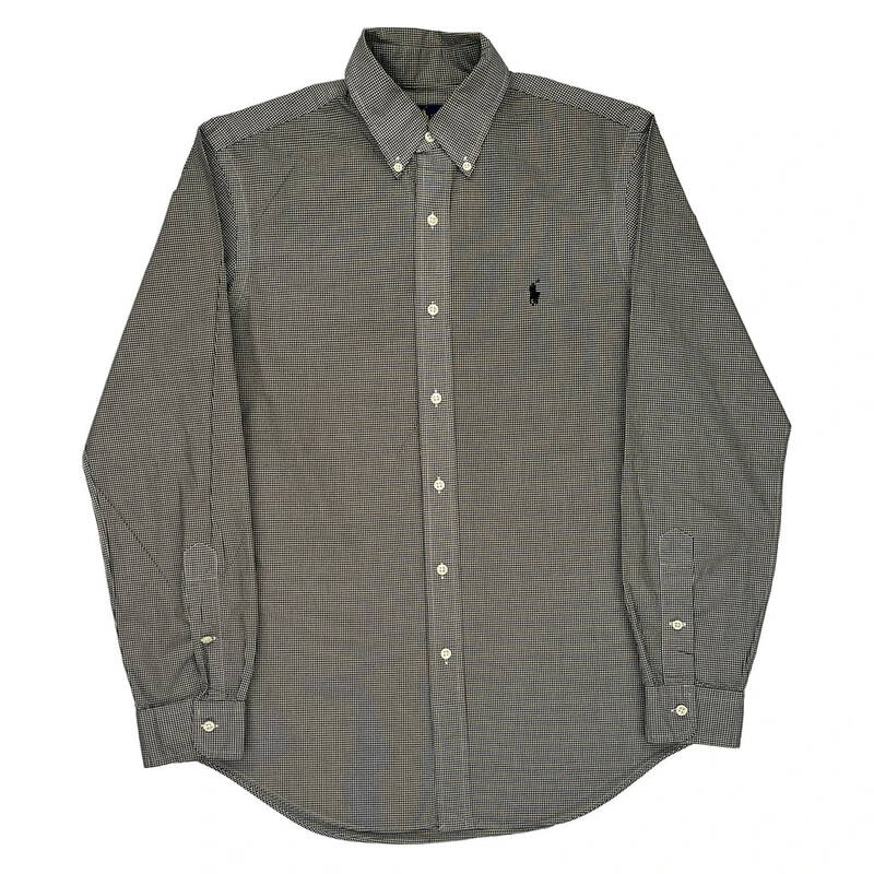 Ralph Lauren Checked Shirt - Small Black & White Cotton