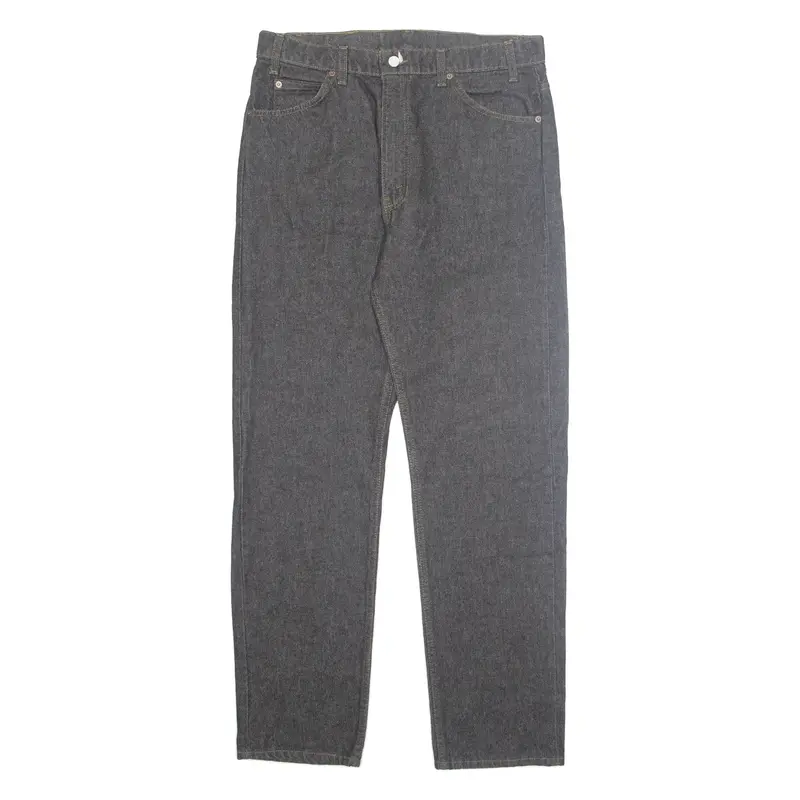 LEVI'S 505 Jeans Mens Black Regular Straight W36 L32