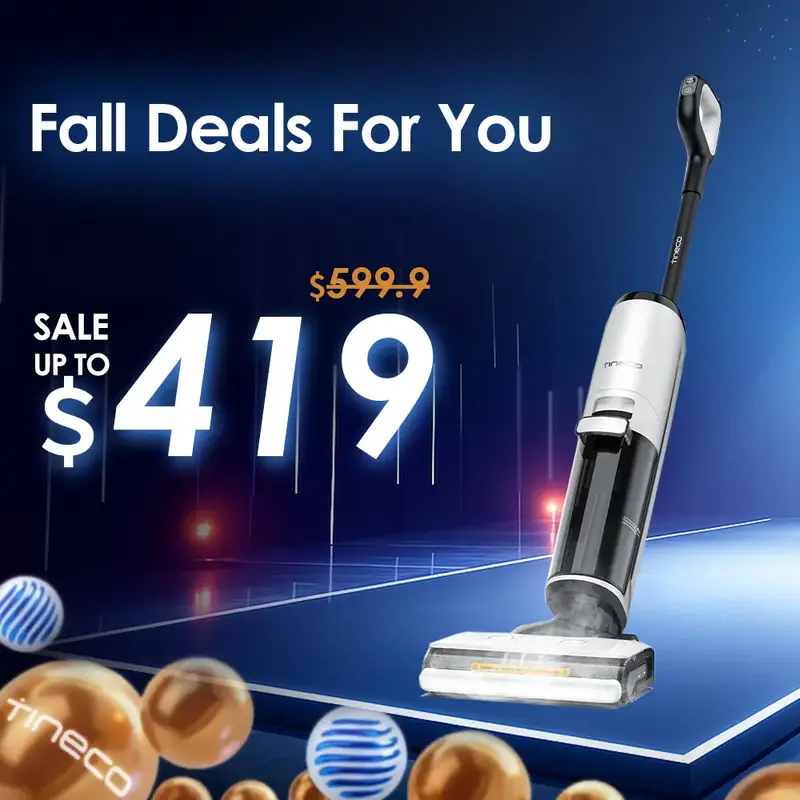 TINECO Floor One S7 Steam Cordless Floor Washer All-in-One with Digital Display, Self-Cleaning, Edge Cleaning, Safe for Kids ...