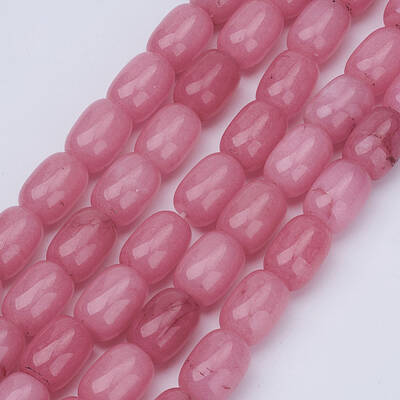 Barrel Shaped Gemstone Natural Rhodochrosite Stone Beads Strands