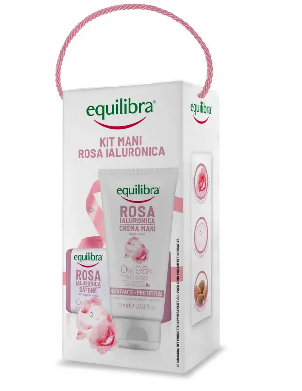 Hands Set Equilibra Hyaluronic Rose