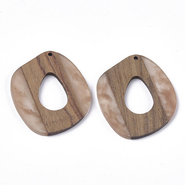 Resin & Walnut Wood Pendants