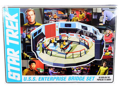 Skill 2 Model Kit U.S.S. Enterprise Command Bridge Set Star Trek (1966-1969) TV Show 1/32 Scale Model by AMT