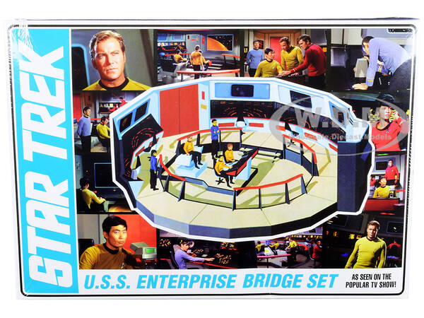 Skill 2 Model Kit U.S.S. Enterprise Command Bridge Set Star Trek (1966-1969) TV Show 1/32 Scale Model by AMT