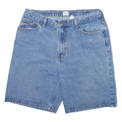 CALVIN KLEIN JEANS Womens Denim Shorts Blue Relaxed XL W36