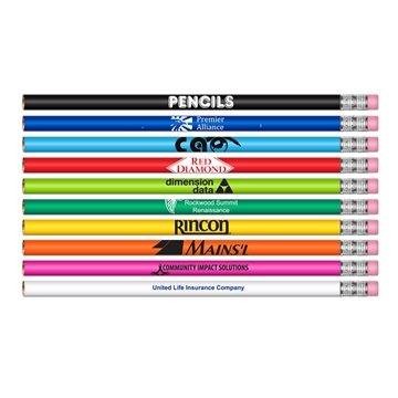 500 Custom #2 HB Lead Pencils - Classic Barrel Colors