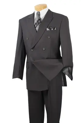 Vinci Men's Executive Double-Breasted 2-Piece Suit