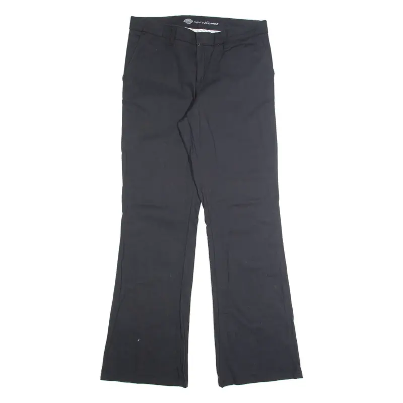DICKIES Womens Trousers Black Regular Bootcut W32 L32