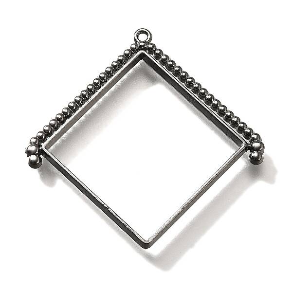 Alloy Open Back Bezel Pendants