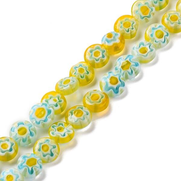 Handmade Millefiori Lampwork Beads Strands