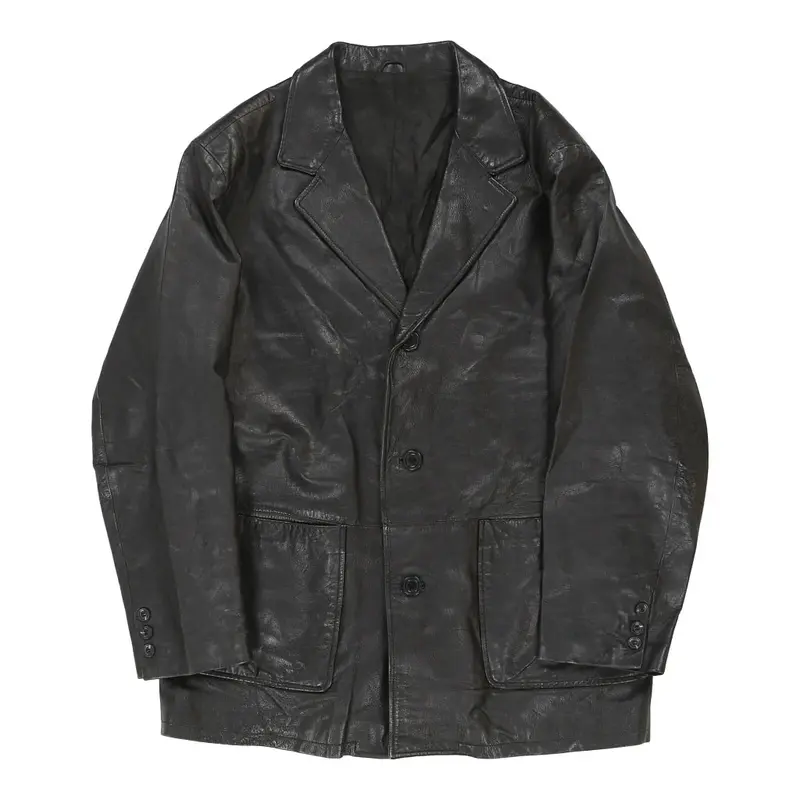 Unbranded Leather Jacket - XL Black Leather