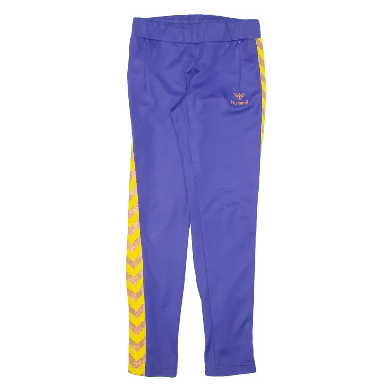 HUMMEL Womens Track Pants Purple Skinny S W26 L29