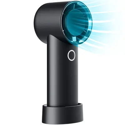 Upgrade High-Speed(15,000 RPM) Portable Handheld Turbo Fan 6000mAh Personal Mini Fan, 4 Speeds USB Rechargeable Powerful ...