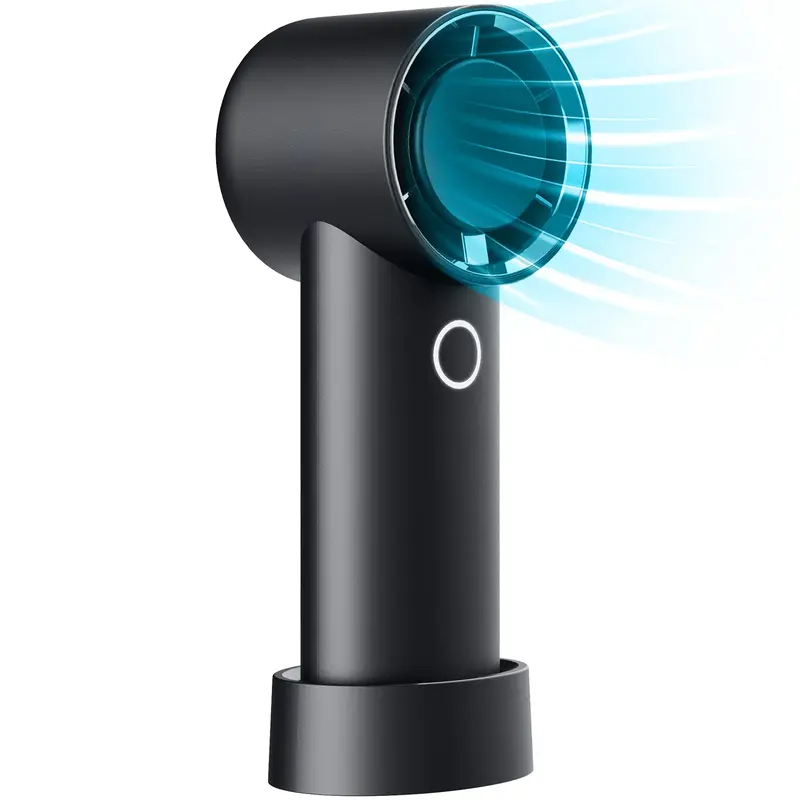 Upgrade High-Speed（15,000 RPM） Portable Handheld Turbo Fan 6000mAh Personal Mini Fan, 4 Speeds USB Rechargeable Powerful ...