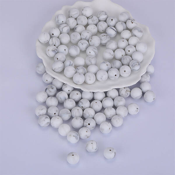 Round Silicone Focal Beads