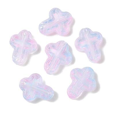 Transparent Spray Paint Glass Beads