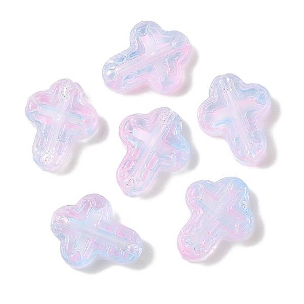 Transparent Spray Paint Glass Beads