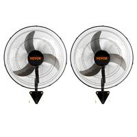 VEVOR Oscillating Wall Mount Fan, 20 Inch, 3-speed High Velocity Max. 4650 CFM Industrial Wall Fan, Commercial or Residential...