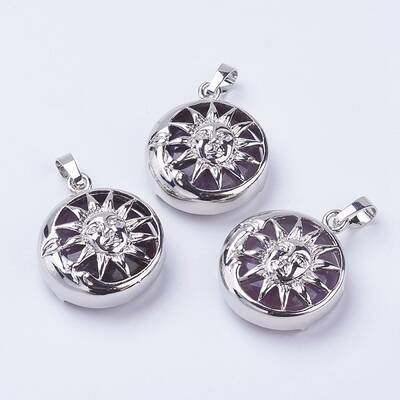 Natural Amethyst Pendants
