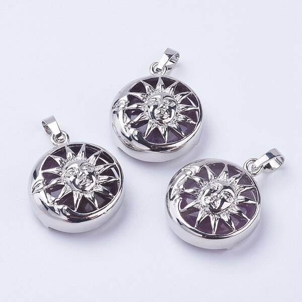 Natural Amethyst Pendants