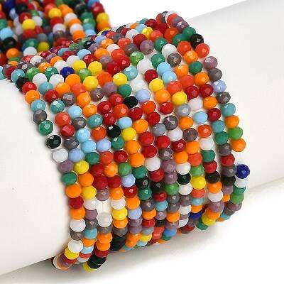 Rondelle Glass Bead Strands