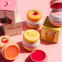 Sweetums Flavored Lip Balm Bundle 7 Smooth & Hydrating Vegan Lip Balms with Mirror & Applicator - Vanilla Honey Cherry Pineap...