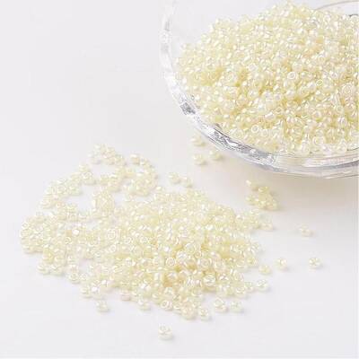 12/0 Ceylon Round Glass Seed Beads
