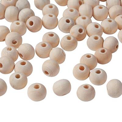 Natural Unfinished Wood Beads