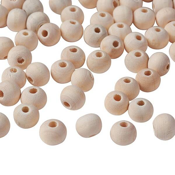 Natural Unfinished Wood Beads