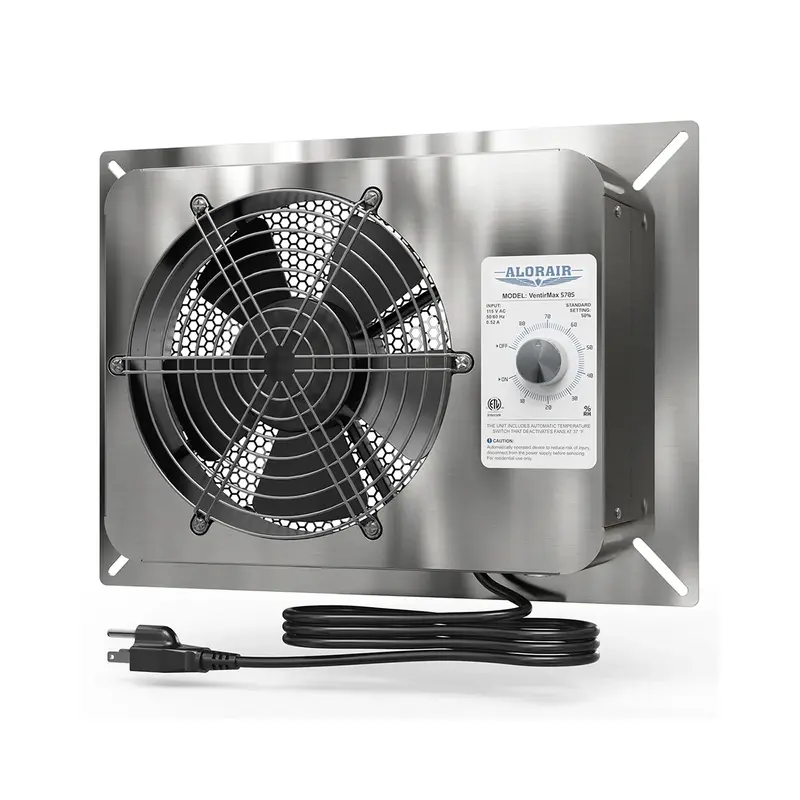 AlorAir 570CFM Stainless Steel Crawl Space Fan | VentirMax 570S