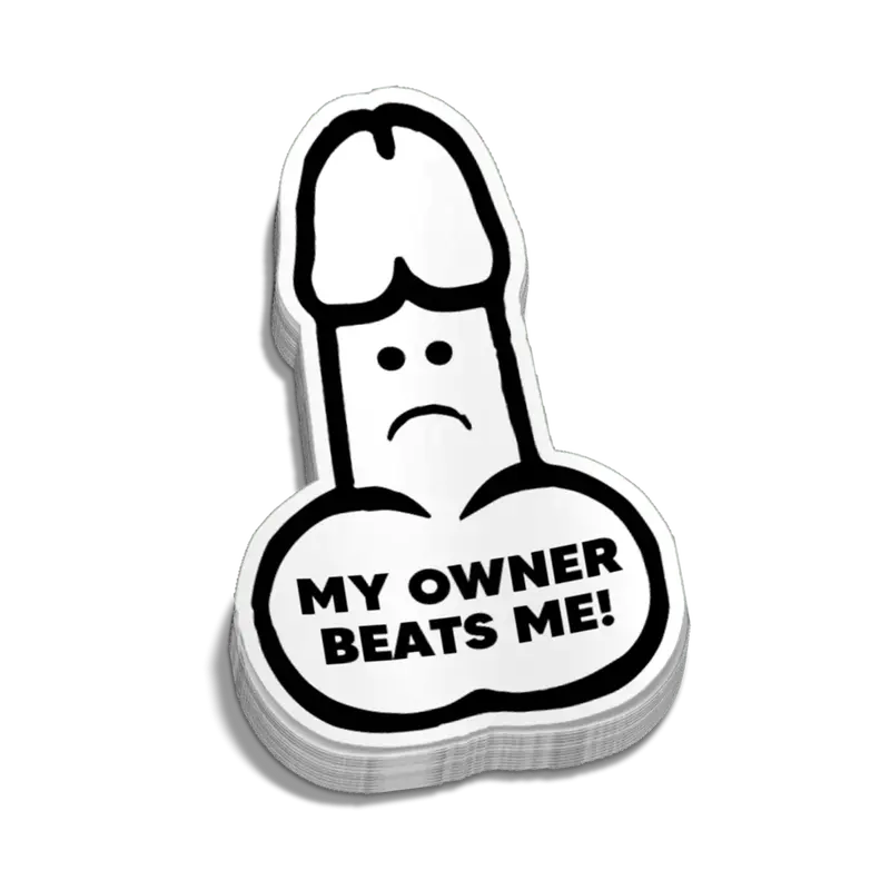 Beats Me Hard Hat Decal