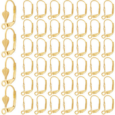 200Pcs Brass Leverback Earring Findings