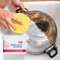Heavy Duty Cleaner with Sponge, Multipurpose Cleaning Cream for Stainless Steel, Rust Remover for Pot, Stove & Wall, Cleaning...