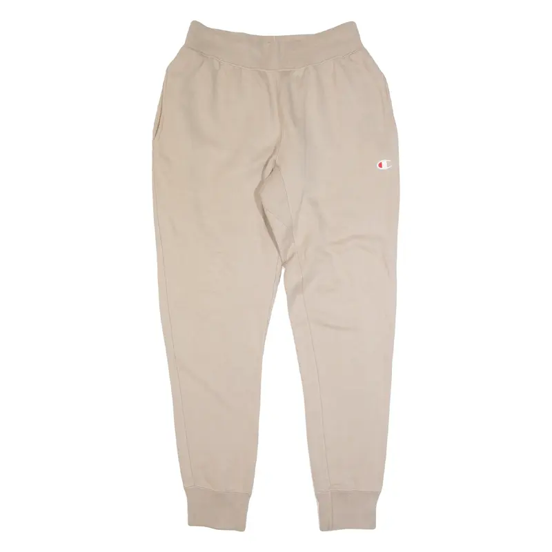 CHAMPION REVERSE WEAVE Mens Joggers Beige Tapered M W28 L30