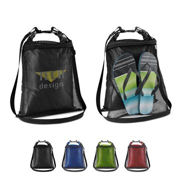 50 Custom Mesh Water-Resistant Wet-Dry Bag - PVC Coated & ...