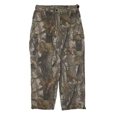 GUIDE SERIES Realtree Woodland Camo Cargo Mens Trousers Green Straight W36 L30