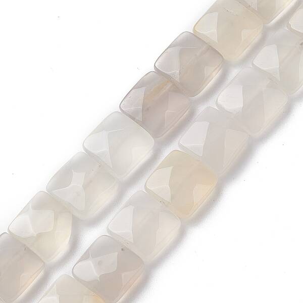 Natural White Agate Beads Strands
