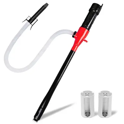 Portable Transfer Pump, 1 Count Electric Siphon Pump with Hose for Gas, Fuel, Diesel, Water Transfer, Multi-use Siphon Fuel T...