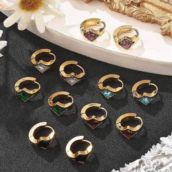 304 Stainless Steel Hoop Earrings