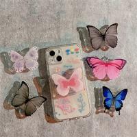 Butterfly Design Phone Holder, 1 Count 360° Rotatable Phone Stand with Handle, Phone Accessories for iPhone & Android Smartp...