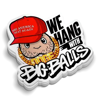 Hang with Big balls - Hard Hat Decal