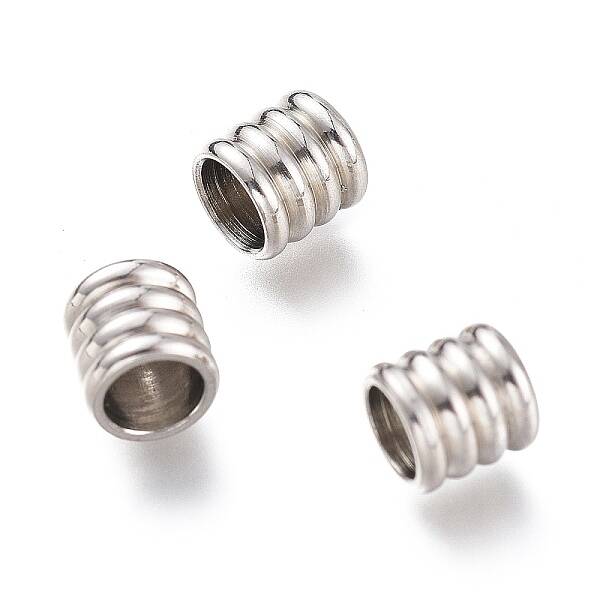 Tarnish Resistant 202 Stainless Steel Cord End Caps
