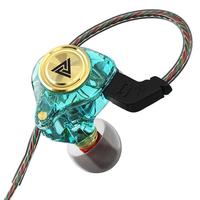 QKZ-AK3 Portable Wired In-Ear Earphone, Wired Headphones With Mic, HiFi Subwoofer Noise Cancelling Wired Earphones for Game S...