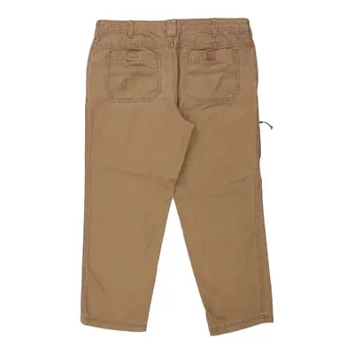 Carhartt Trousers - 42W 30L Brown Cotton