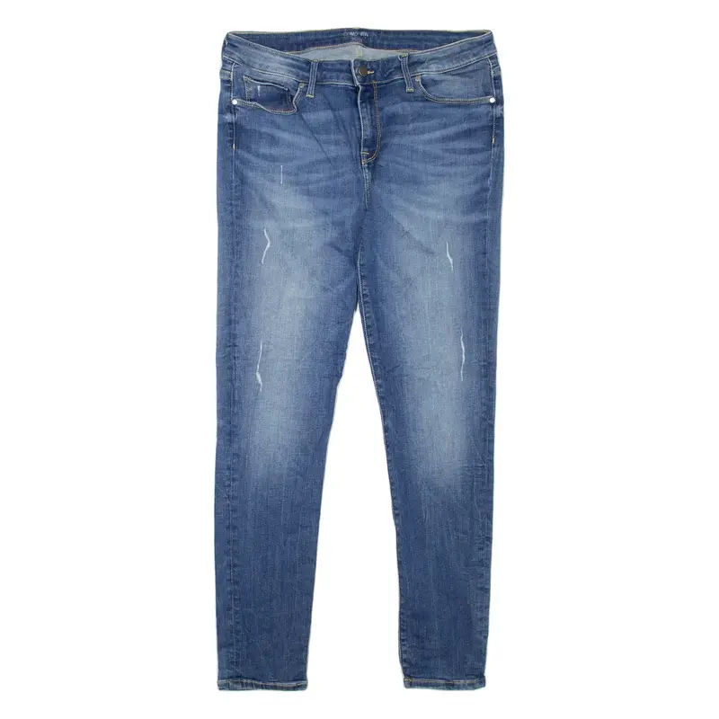 TOMMY HILFIGER Womens Jeans Blue Regular Skinny Stone Wash W30 L30