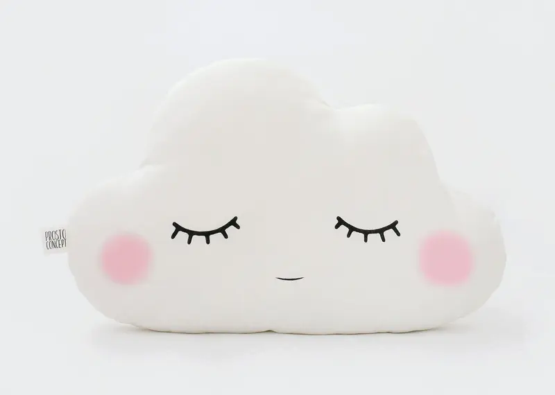 Cloud Pillow (9 colors) with Pink Cheeks
