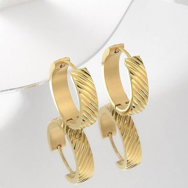 304 Stainless Steel Hoop Earrings for Women