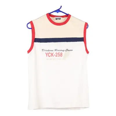 Age 10-12 Diadora Vest - Medium White Cotton Blend
